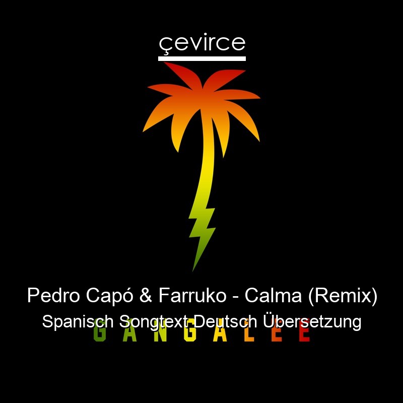 Pedro Capó & Farruko – Calma (Remix) Spanisch Songtext Deutsch Übersetzung