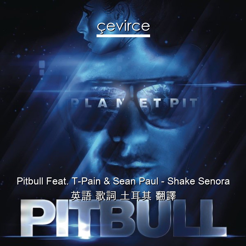 Pitbull Feat. T-Pain & Sean Paul – Shake Senora 英語 歌詞 土耳其 翻譯