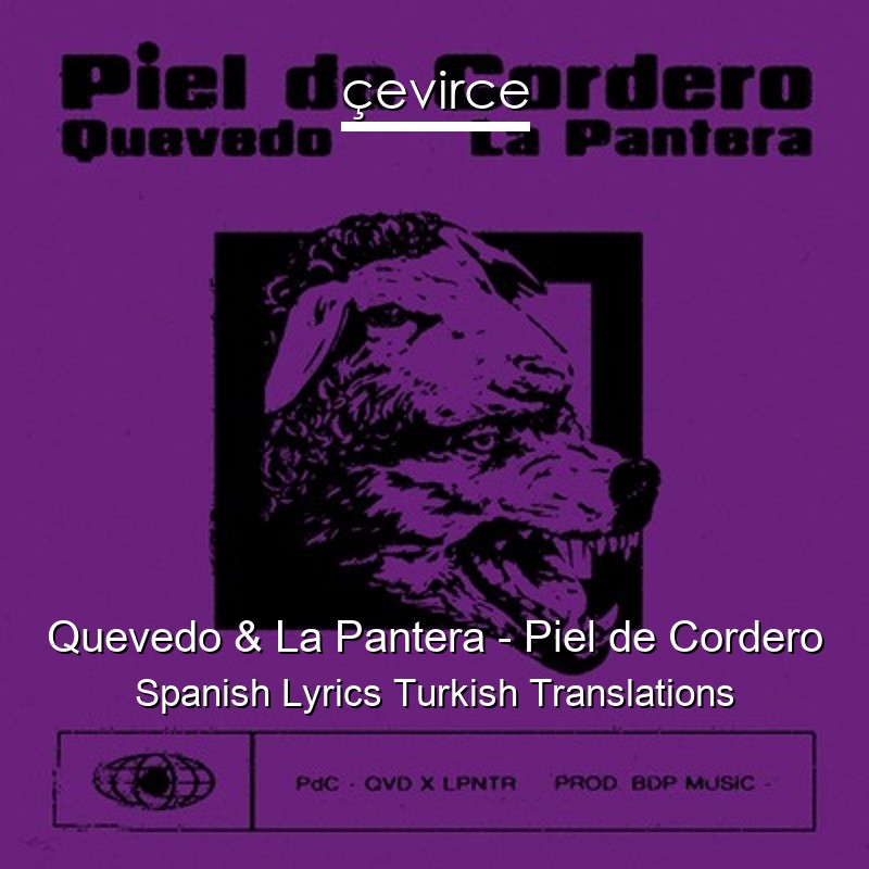 Quevedo & La Pantera – Piel de Cordero Spanish Lyrics Turkish Translations