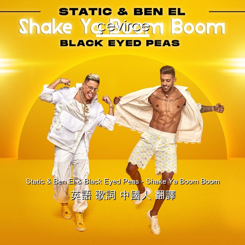 Static & Ben El & Black Eyed Peas – Shake Ya Boom Boom 英語 歌詞 中國人 翻譯