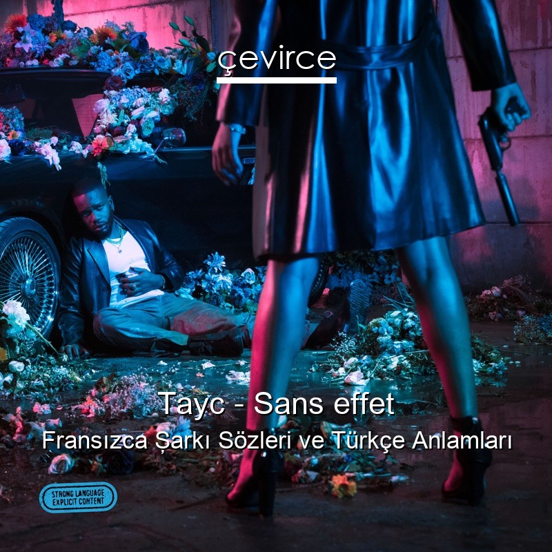 Tayc – Sans effet Fransızca Şarkı Sözleri Türkçe Anlamları