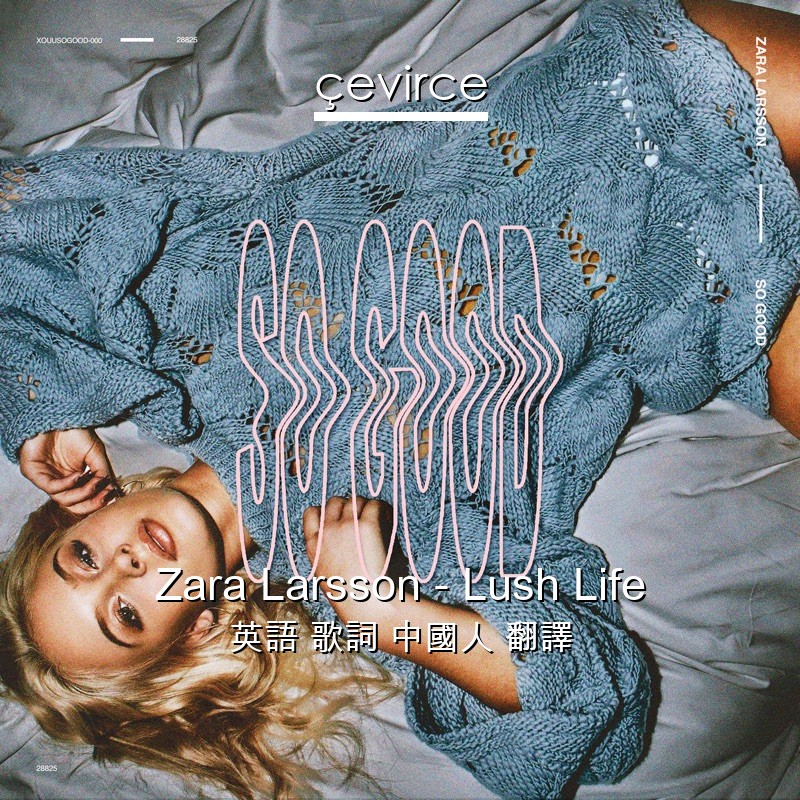 Zara Larsson – Lush Life 英語 歌詞 中國人 翻譯