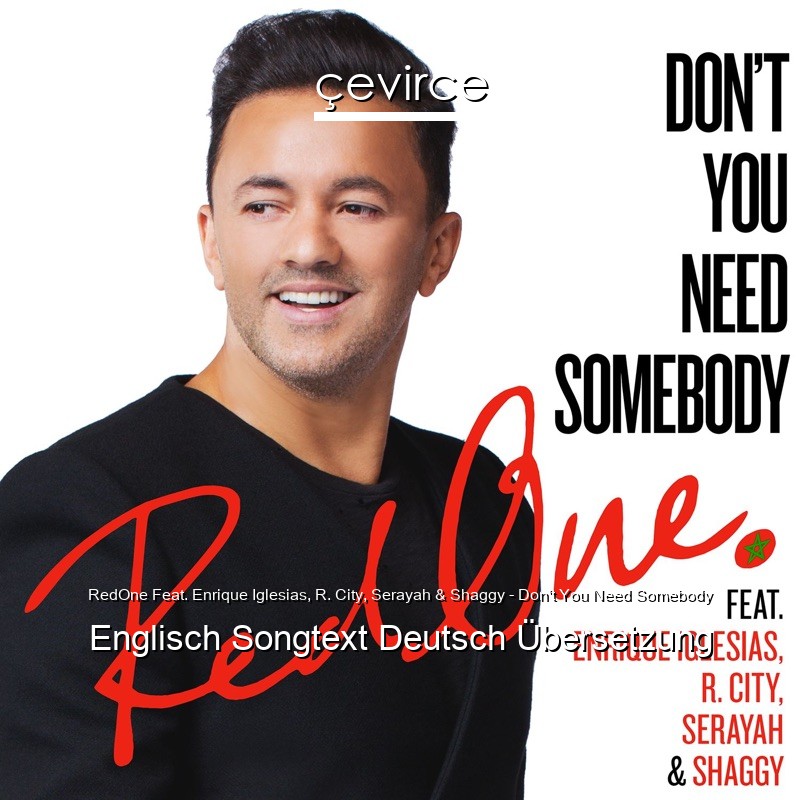 RedOne Feat. Enrique Iglesias, R. City, Serayah & Shaggy – Don’t You Need Somebody Englisch Songtext Deutsch Übersetzung