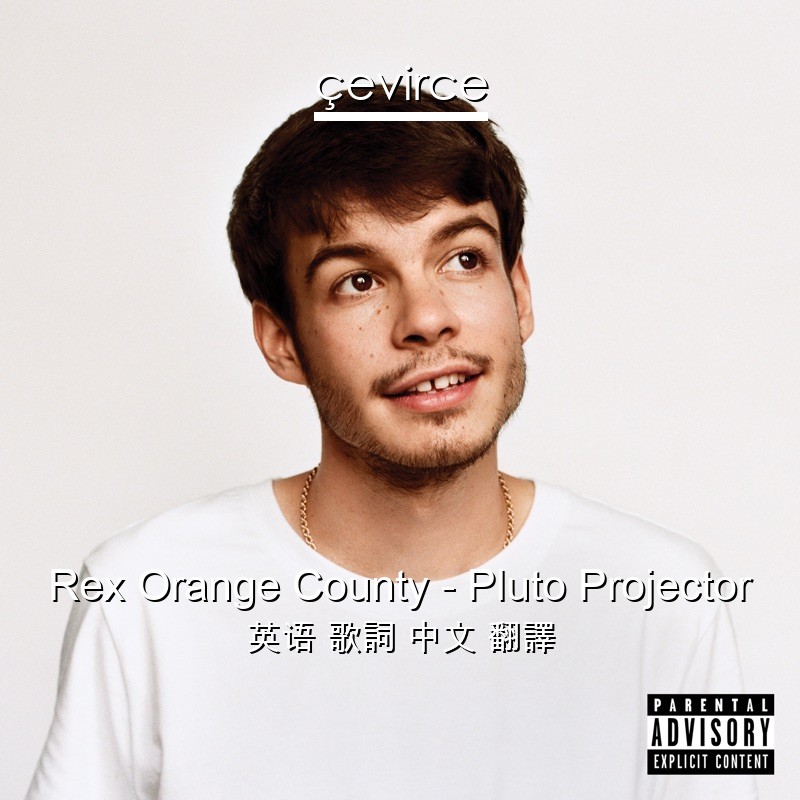 Rex Orange County – Pluto Projector 英语 歌詞 中文 翻譯