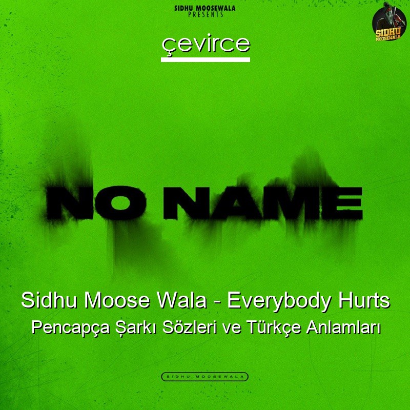 Sidhu Moose Wala – Everybody Hurts Pencapça Şarkı Sözleri Türkçe Anlamları