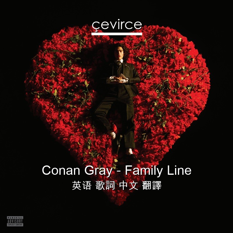 Conan Gray – Family Line 英语 歌詞 中文 翻譯