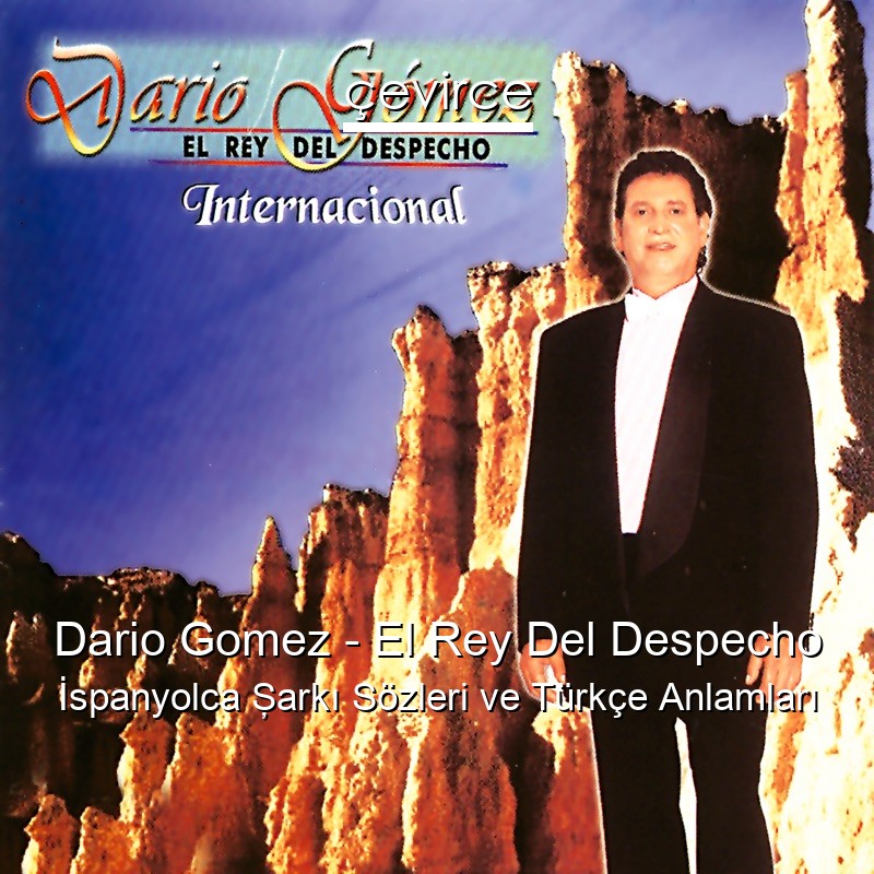 Dario Gomez – El Rey Del Despecho İspanyolca Şarkı Sözleri Türkçe Anlamları