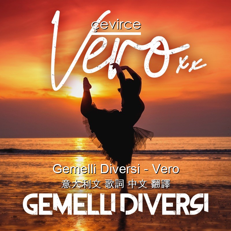 Gemelli Diversi – Vero 意大利文 歌詞 中文 翻譯