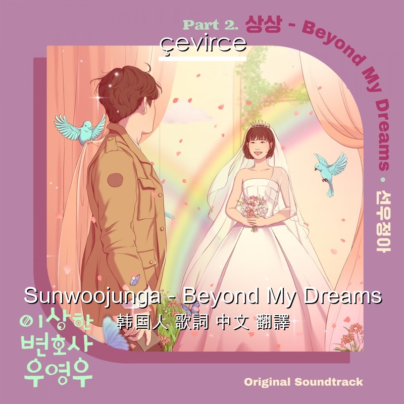 Sunwoojunga – Beyond My Dreams 韩国人 歌詞 中文 翻譯