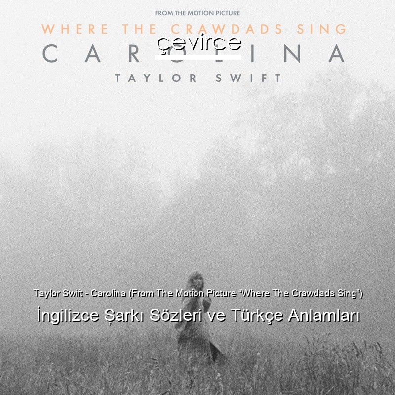 Taylor Swift – Carolina (From The Motion Picture “Where The Crawdads Sing”) İngilizce Şarkı Sözleri Türkçe Anlamları