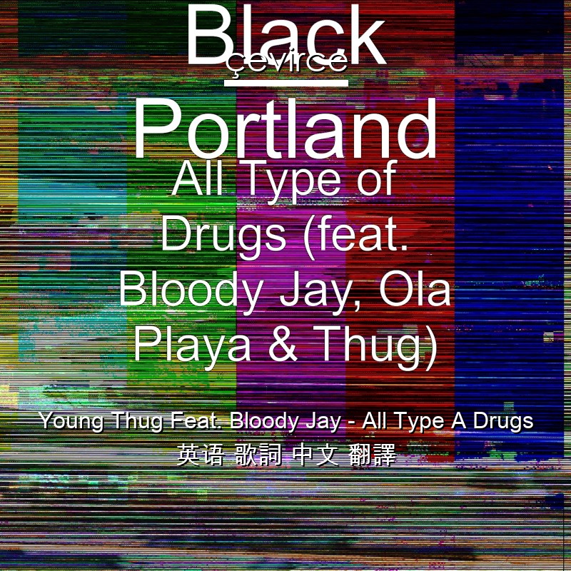 Young Thug Feat. Bloody Jay – All Type A Drugs 英语 歌詞 中文 翻譯