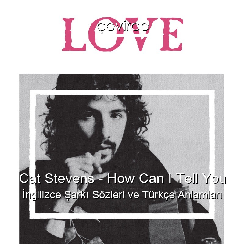 Cat Stevens – How Can I Tell You İngilizce Şarkı Sözleri Türkçe Anlamları