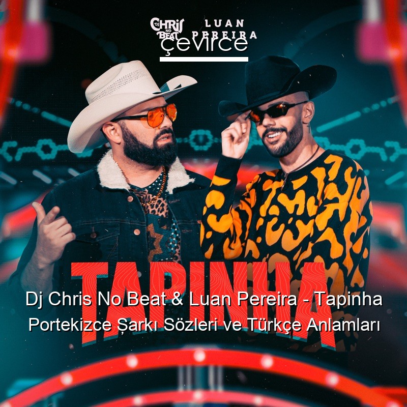 Dj Chris No Beat & Luan Pereira – Tapinha Portekizce Şarkı Sözleri Türkçe Anlamları