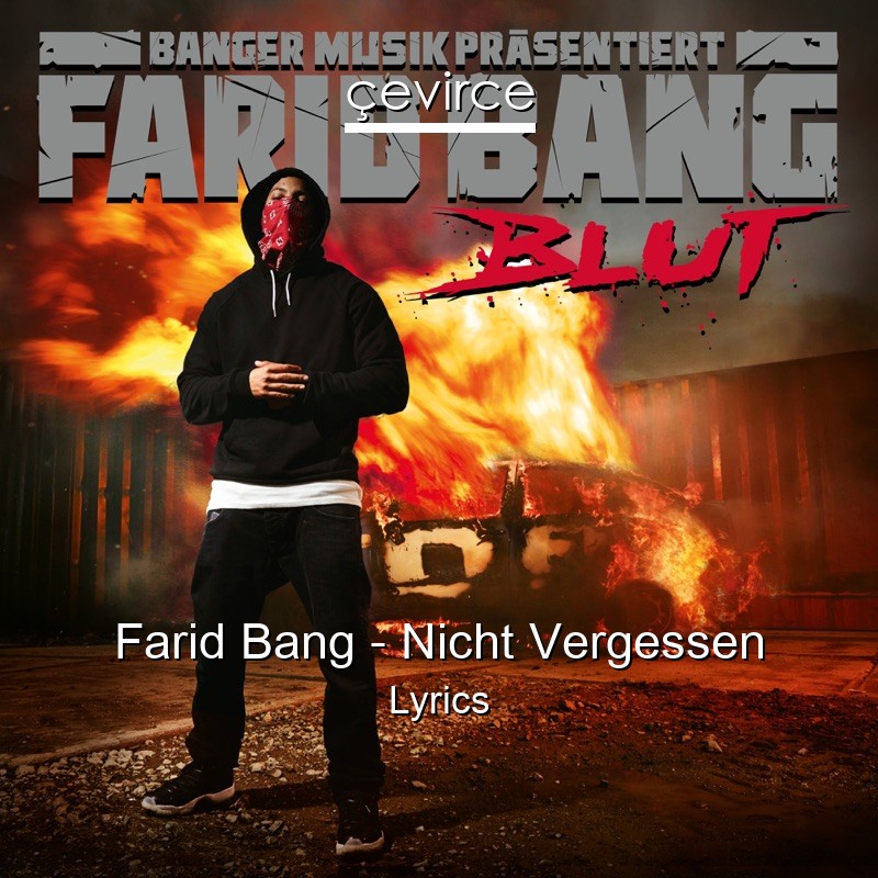 Farid Bang – Nicht Vergessen Lyrics