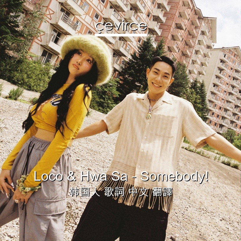 Loco & Hwa Sa – Somebody! 韩国人 歌詞 中文 翻譯