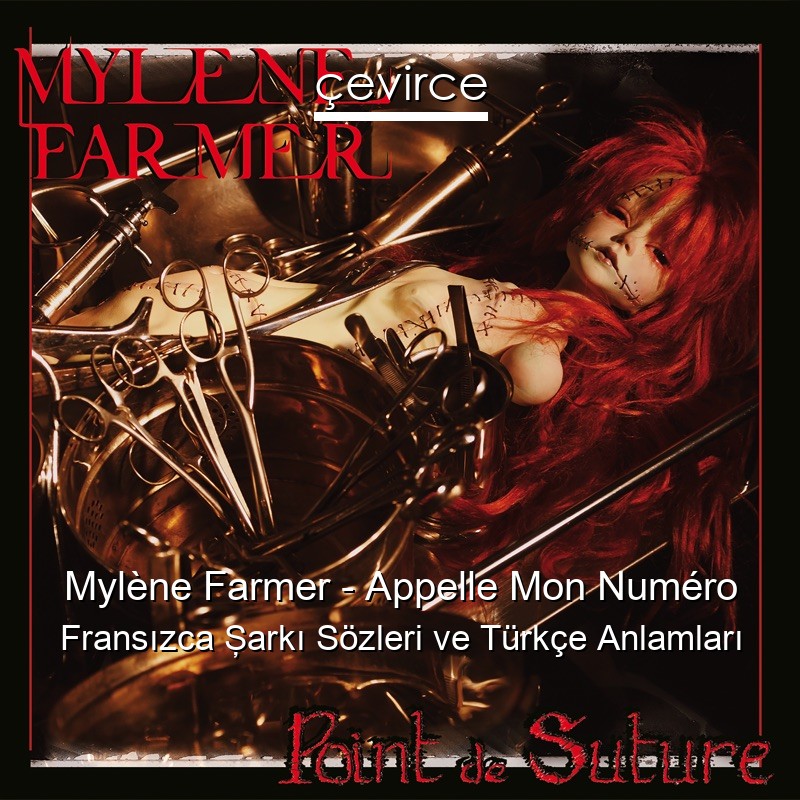 Mylène Farmer – Appelle Mon Numéro Fransızca Şarkı Sözleri Türkçe Anlamları