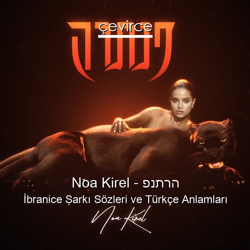 Noa Kirel – פנתרה İbranice Şarkı Sözleri Türkçe Anlamları