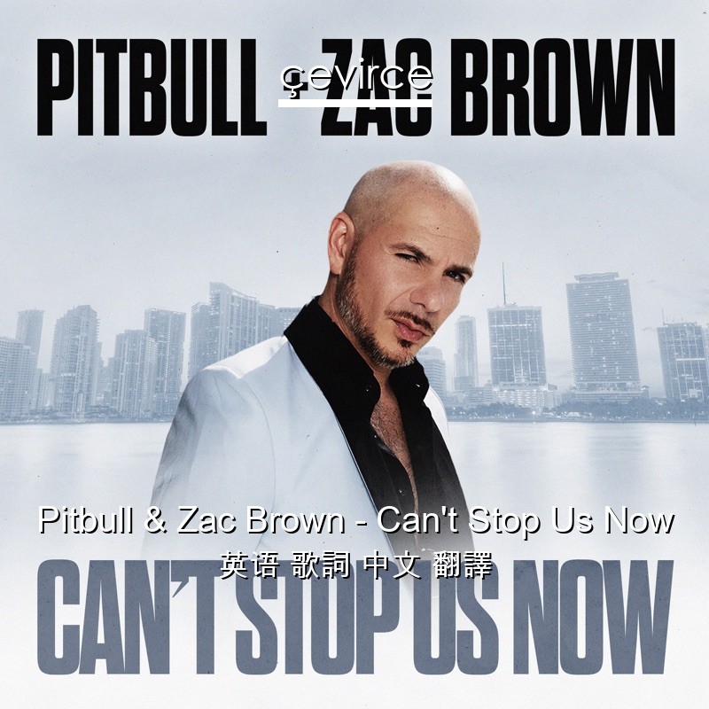 Pitbull & Zac Brown – Can’t Stop Us Now 英语 歌詞 中文 翻譯