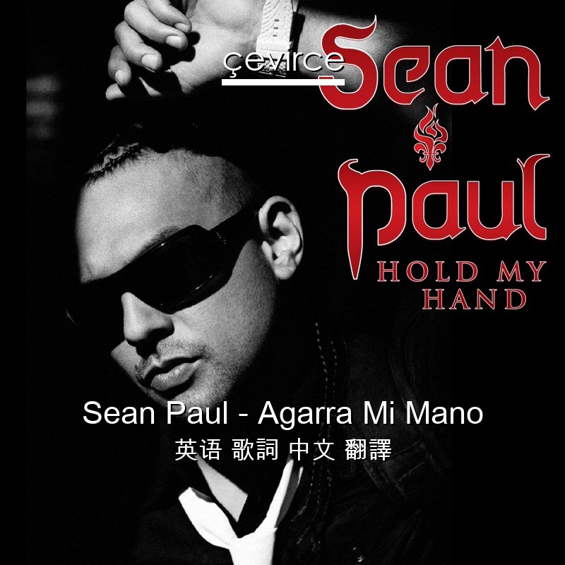 Sean Paul – Agarra Mi Mano 英语 歌詞 中文 翻譯