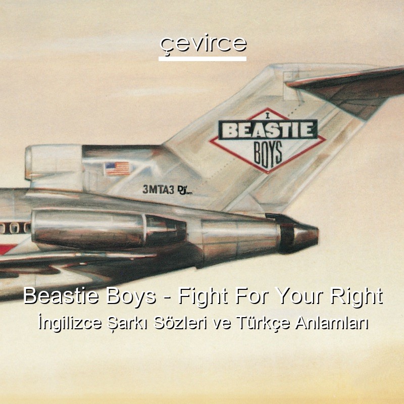 Beastie Boys – Fight For Your Right İngilizce Şarkı Sözleri Türkçe Anlamları