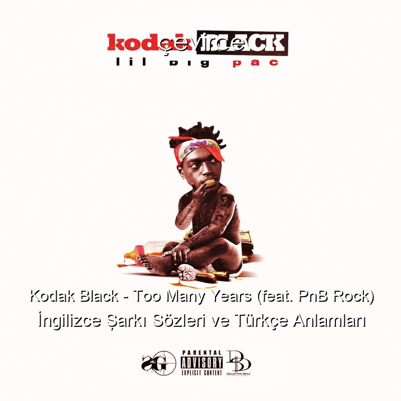 Kodak Black – Too Many Years (feat. PnB Rock) İngilizce Şarkı Sözleri Türkçe Anlamları