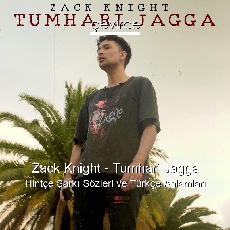 Zack Knight – Tumhari Jagga Hintçe Şarkı Sözleri Türkçe Anlamları