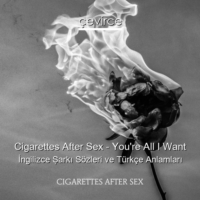 Cigarettes After Sex – You’re All I Want İngilizce Şarkı Sözleri Türkçe Anlamları