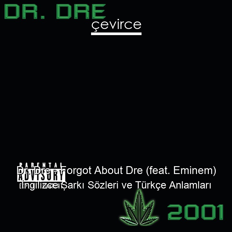 Dr. Dre – Forgot About Dre (feat. Eminem) İngilizce Şarkı Sözleri Türkçe Anlamları