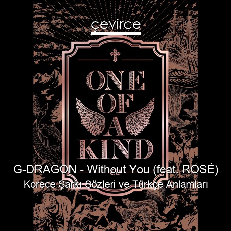 G-DRAGON – Without You (feat. ROSÉ) Korece Şarkı Sözleri Türkçe Anlamları