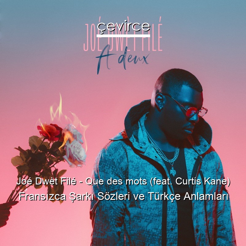 Joé Dwèt Filé – Que des mots (feat. Curtis Kane) Fransızca Şarkı Sözleri Türkçe Anlamları