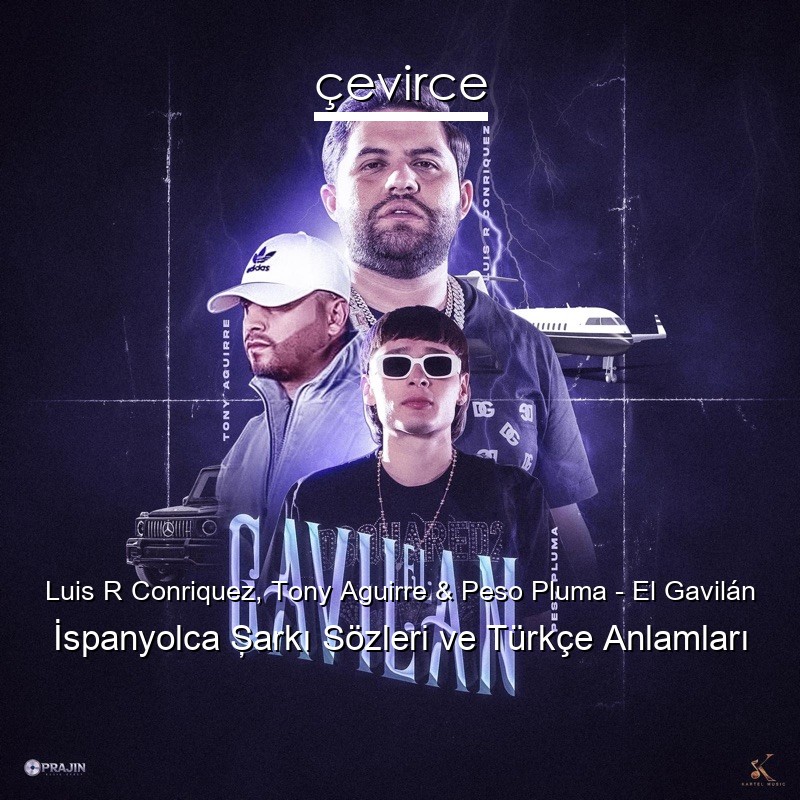 Luis R Conriquez, Tony Aguirre & Peso Pluma – El Gavilán İspanyolca Şarkı Sözleri Türkçe Anlamları