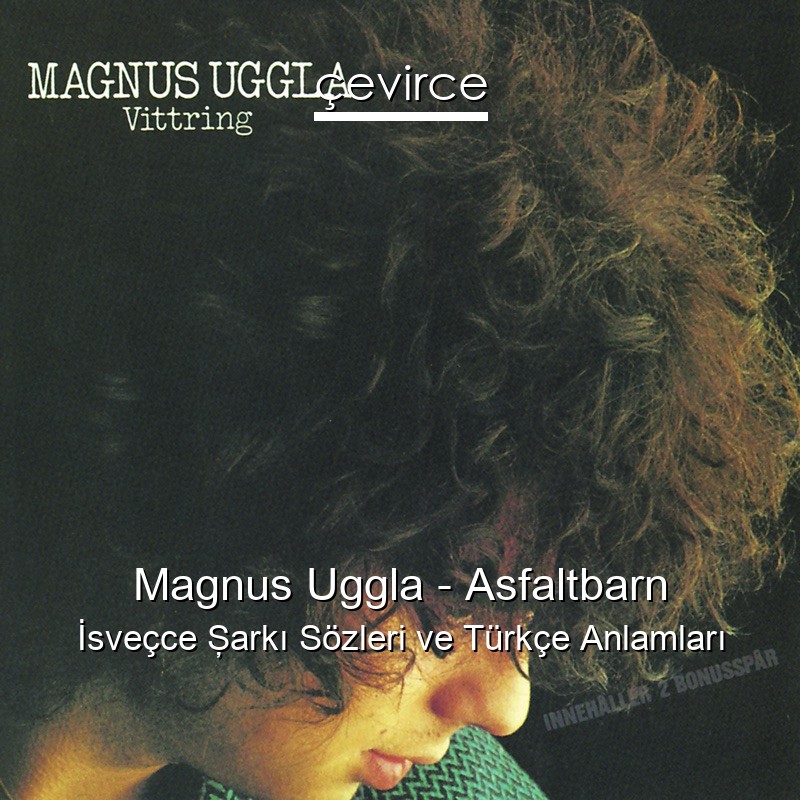 Magnus Uggla – Asfaltbarn İsveçce Şarkı Sözleri Türkçe Anlamları