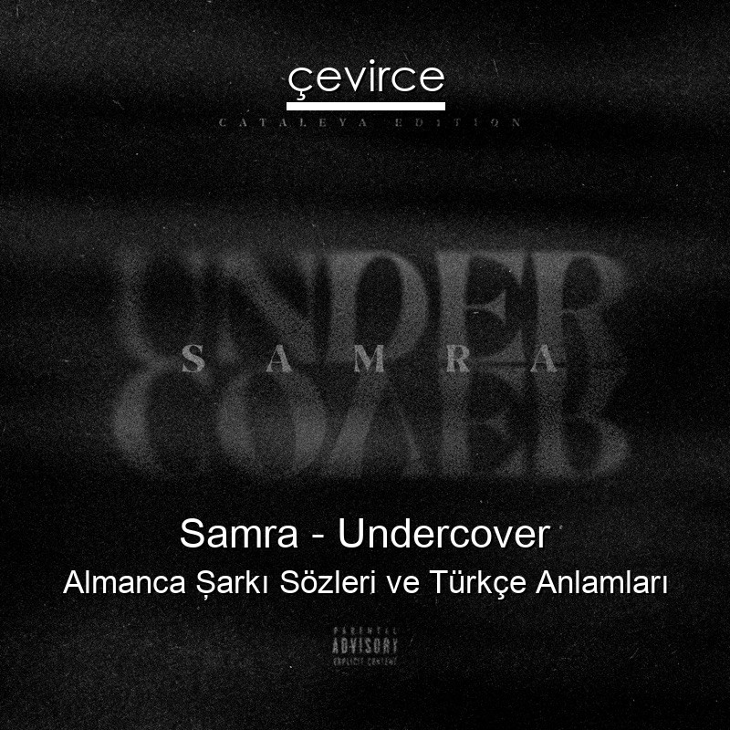 Samra – Undercover Almanca Şarkı Sözleri Türkçe Anlamları