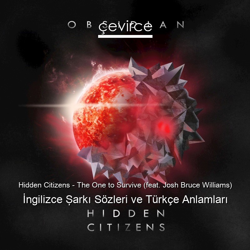 Hidden Citizens – The One to Survive (feat. Josh Bruce Williams) İngilizce Şarkı Sözleri Türkçe Anlamları