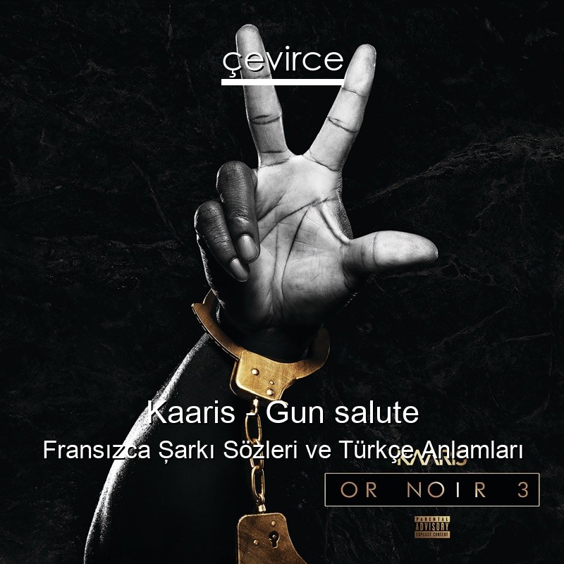 Kaaris – Gun salute Fransızca Şarkı Sözleri Türkçe Anlamları