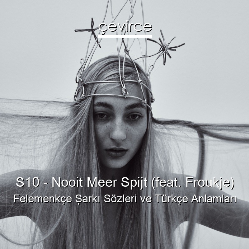 S10 – Nooit Meer Spijt (feat. Froukje) Felemenkçe Şarkı Sözleri Türkçe Anlamları