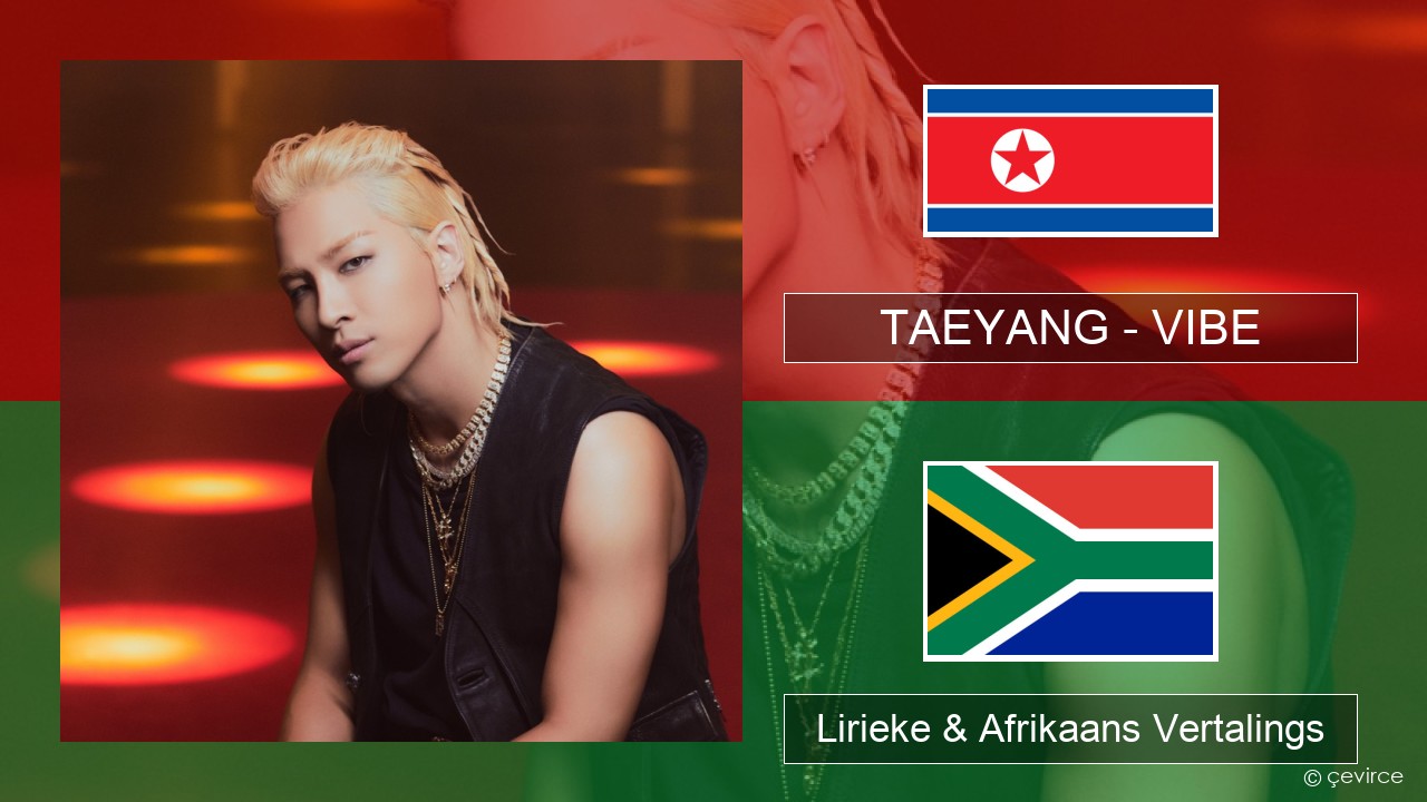 TAEYANG – VIBE (feat. Jimin of BTS) Koreaans Lirieke & Afrikaans Vertalings