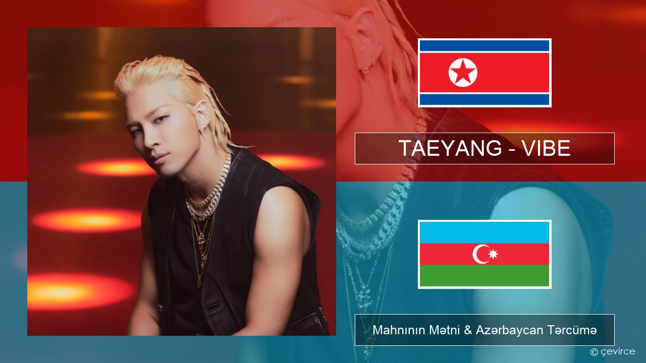 TAEYANG – VIBE (feat. Jimin of BTS) Koreya Mahnının Mətni & Azərbaycan Tərcümə