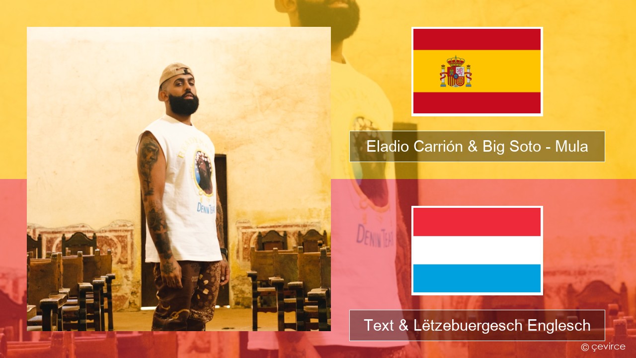 Eladio Carrión & Big Soto – Mula Spuenesch Text & Lëtzebuergesch Englesch