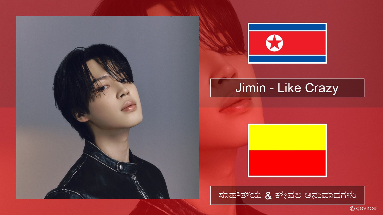 Jimin – Like Crazy ಕೊರಿಯಾದ ಸಾಹಿತ್ಯ & ಕೇವಲ ಅನುವಾದಗಳು