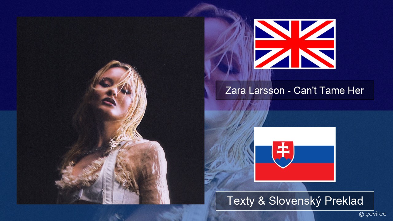 Zara Larsson – Can’t Tame Her Anglický Texty & Slovenský Preklad