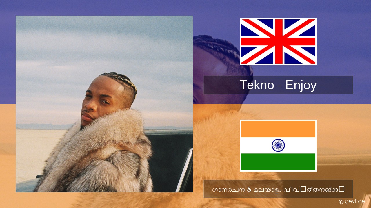 Tekno – Enjoy ഇംഗ്ലീഷ് ഗാനരചന & മലയാളം വിവർത്തനങ്ങൾ