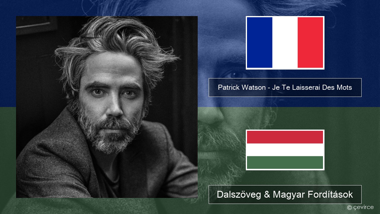 Patrick Watson – Je Te Laisserai Des Mots Francia Dalszöveg & Magyar Fordítások