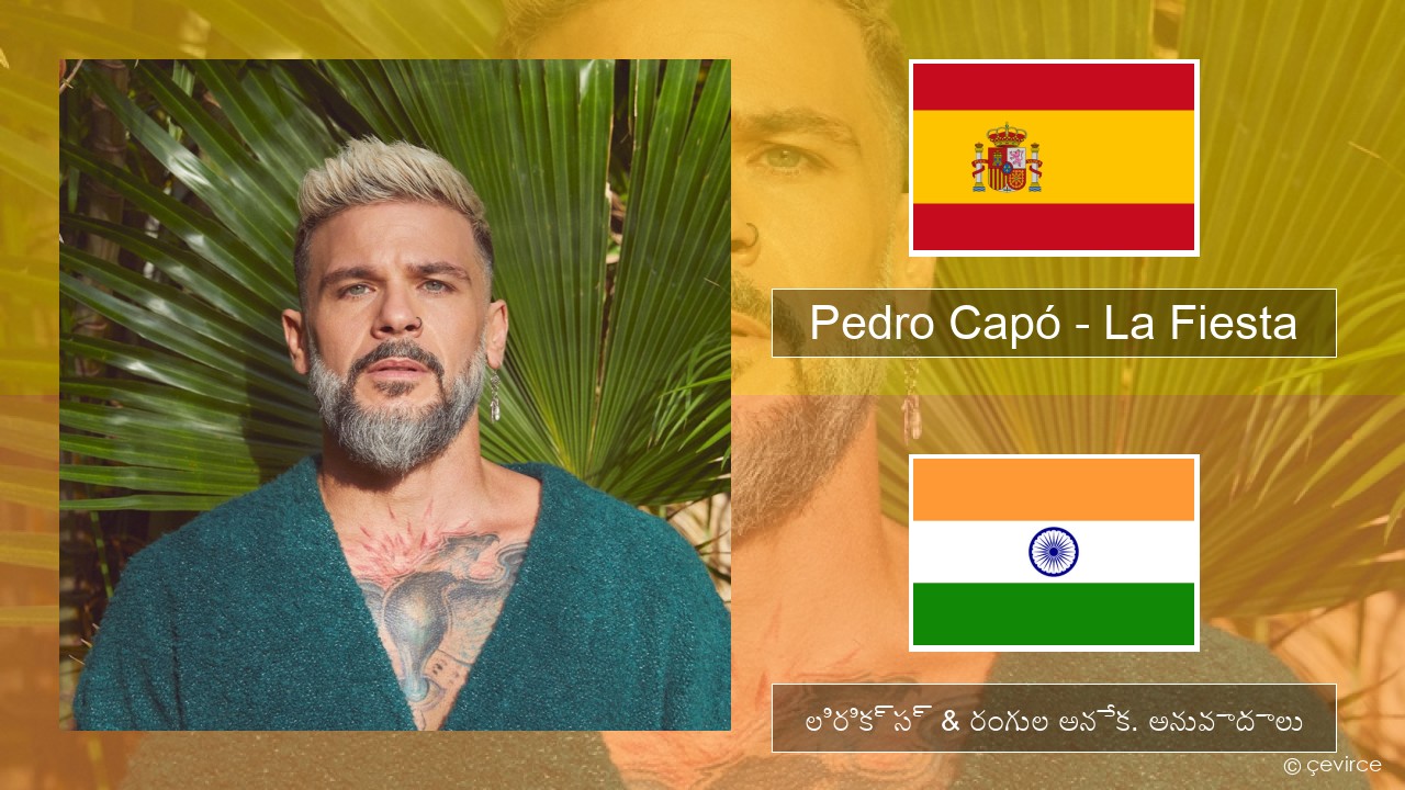 Pedro Capó – La Fiesta స్పానిష్ లిరిక్స్ & రంగుల అనేక. అనువాదాలు