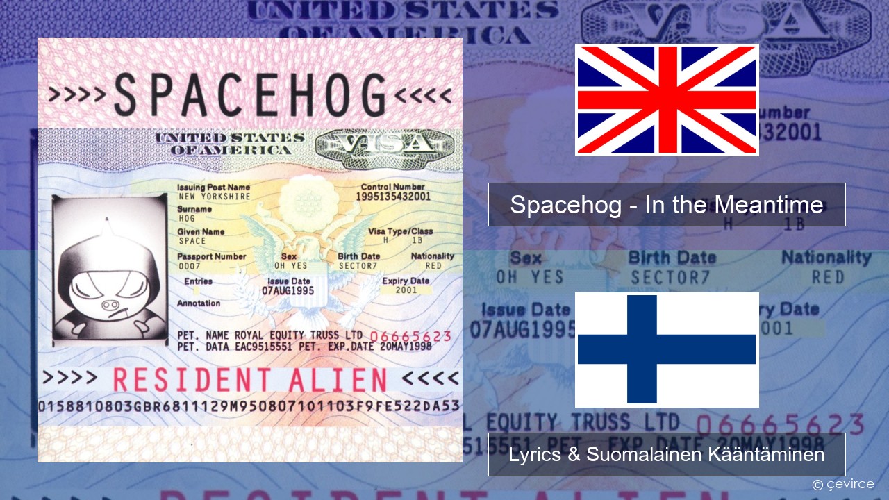 Spacehog – In the Meantime Englanti Lyrics & Suomalainen Kääntäminen