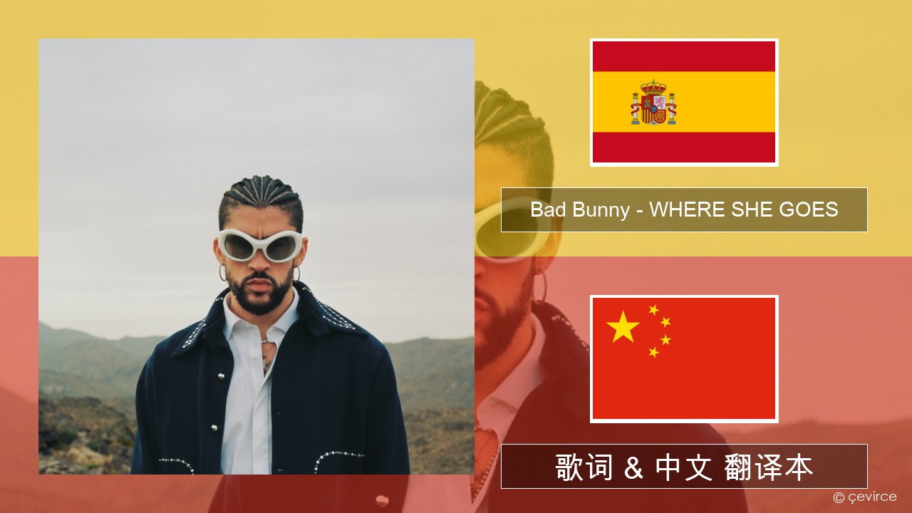 Bad Bunny – WHERE SHE GOES 西班牙语 歌词 & 中文 翻译本