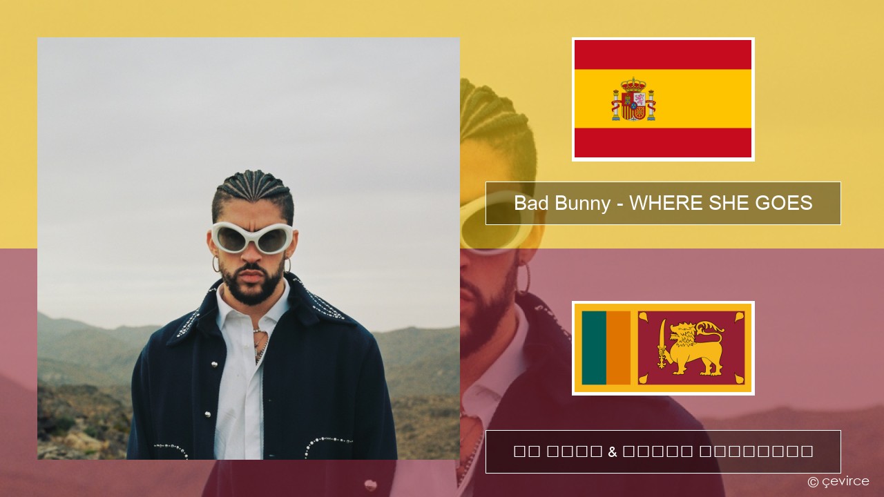 Bad Bunny – WHERE SHE GOES ස්පාඤ්ඤ පද රචනය & සිංහල පරිවර්තන