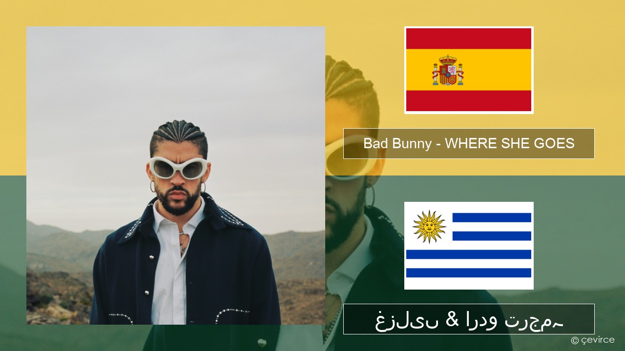 Bad Bunny – WHERE SHE GOES ہسپانوی غزلیں & اردو ترجمہ