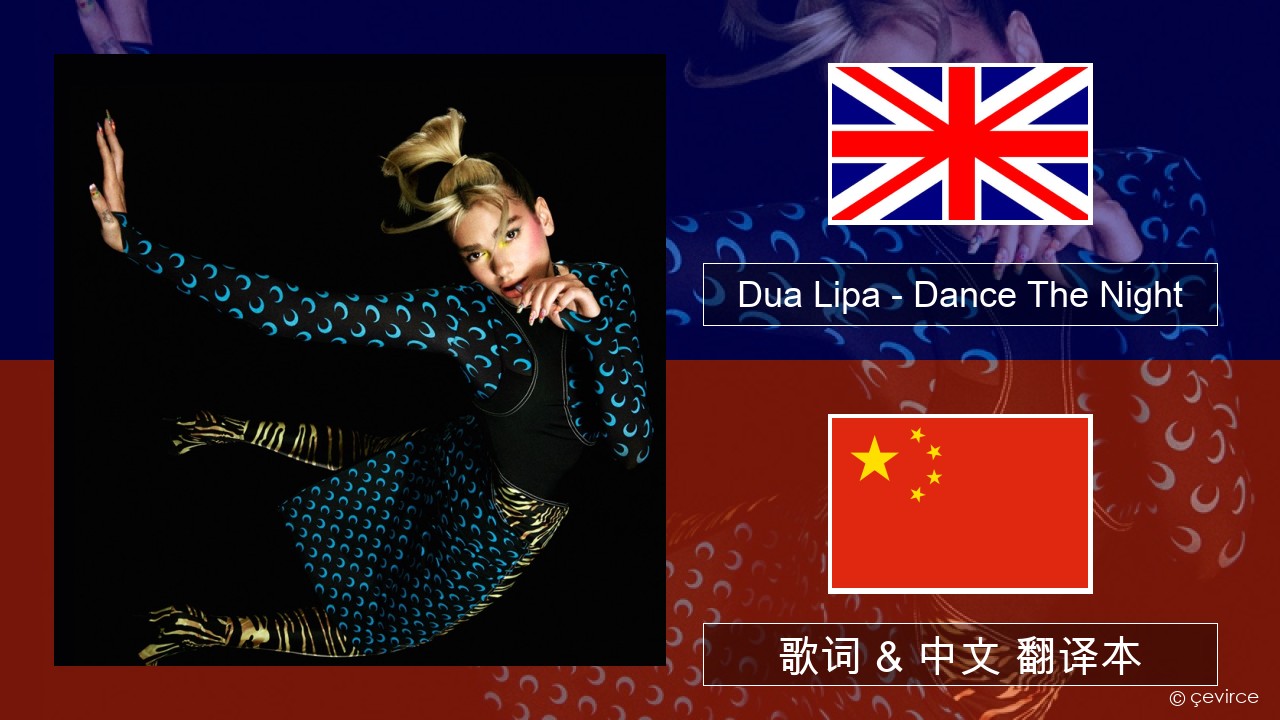 Dua Lipa – Dance The Night 英语歌词& 中文翻译本- lyrics | çevirce