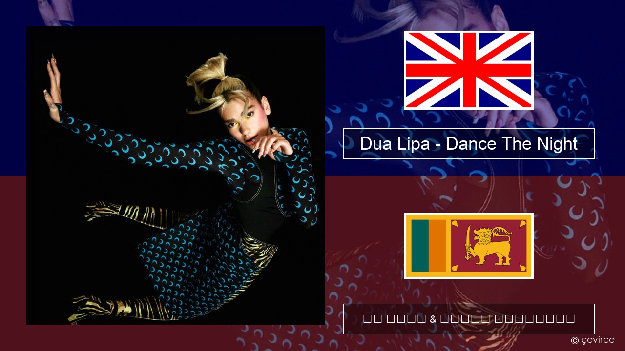 Dua Lipa – Dance The Night (Mixed) ඉංග්රීසි පද රචනය & සිංහල පරිවර්තන